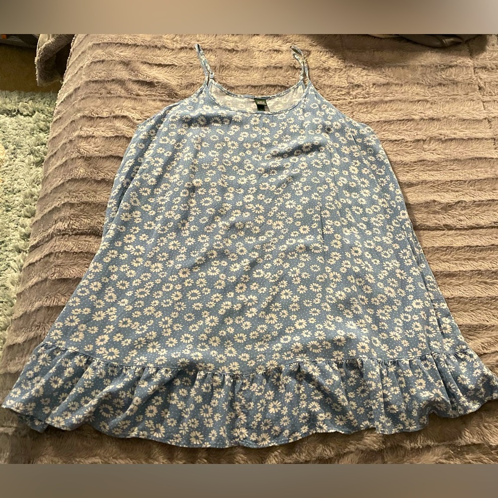 Wild Fable Causal Dainty Flowers A-Line Sundress
